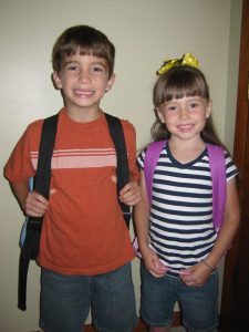 Max and Bella 1st Day of School